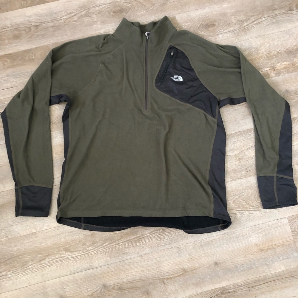 The North Face Windbreaker Flight Series Fleece Jacket Green Mens Size L